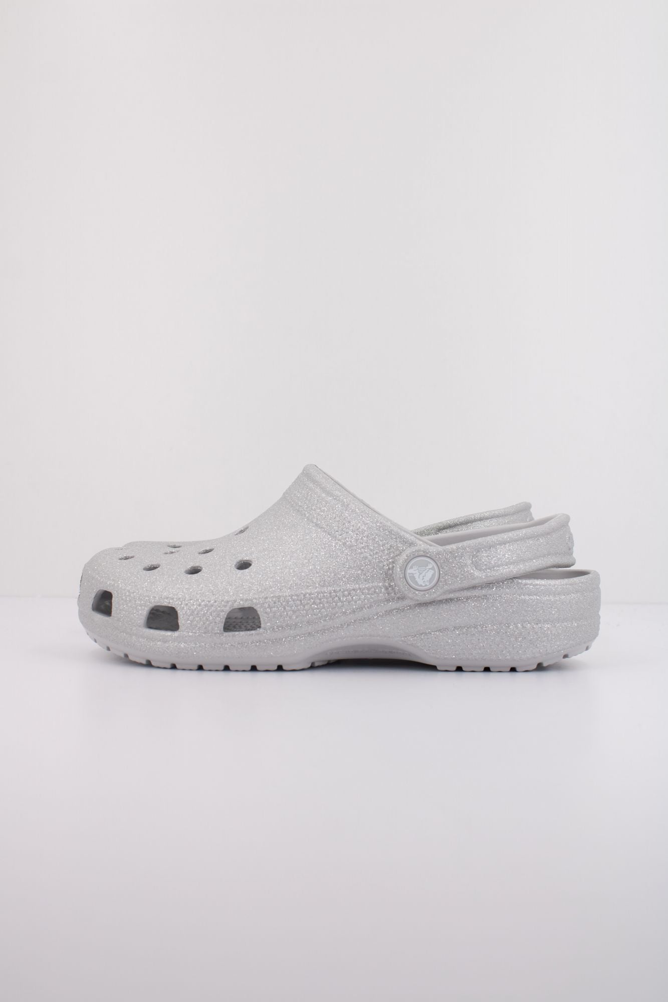 CROCS  CLASSIC GLITTER CLOG en color GRIS (1)