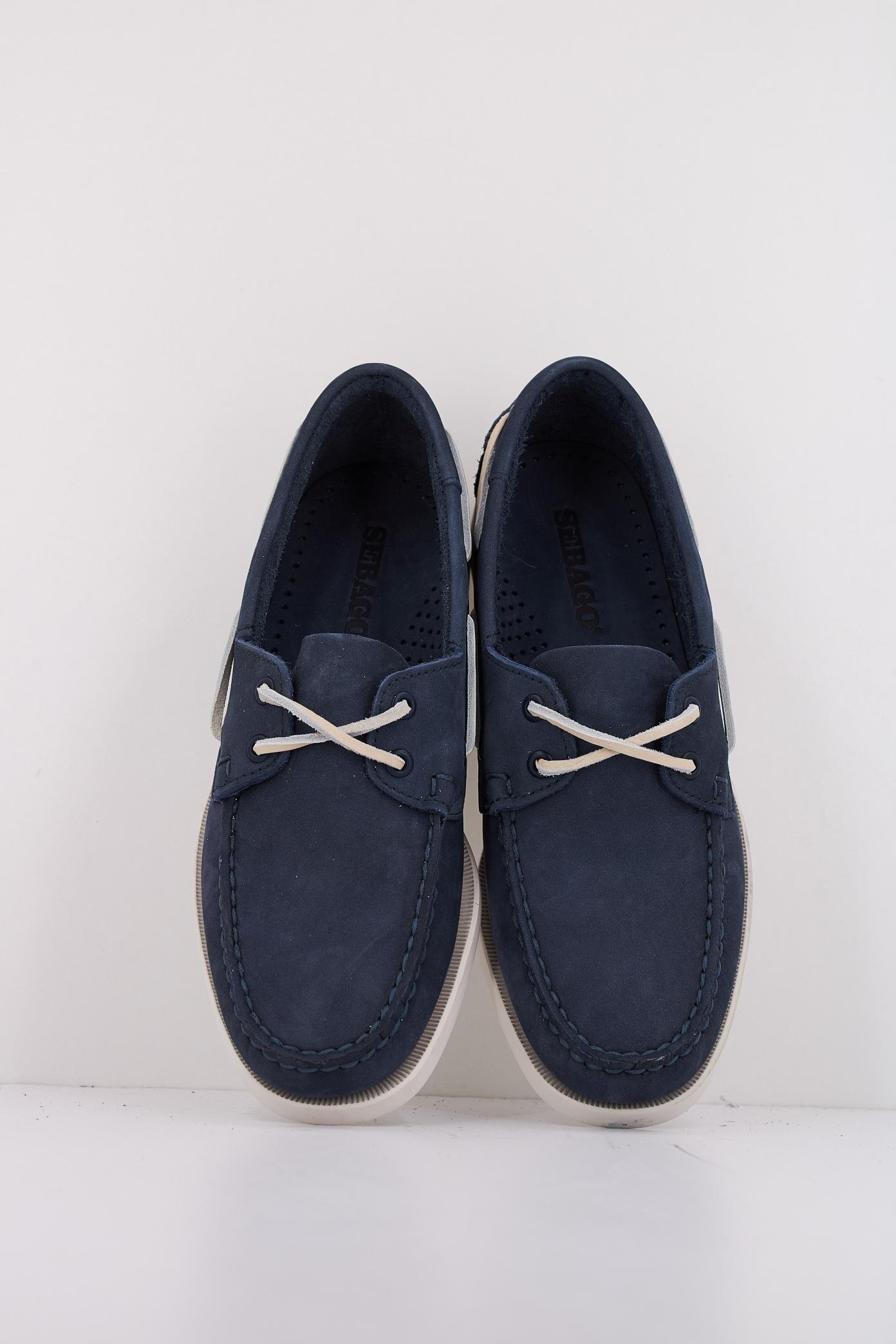 SEBAGO  DOCKSIDES PORTLAND NUBUCK en color AZUL (3)
