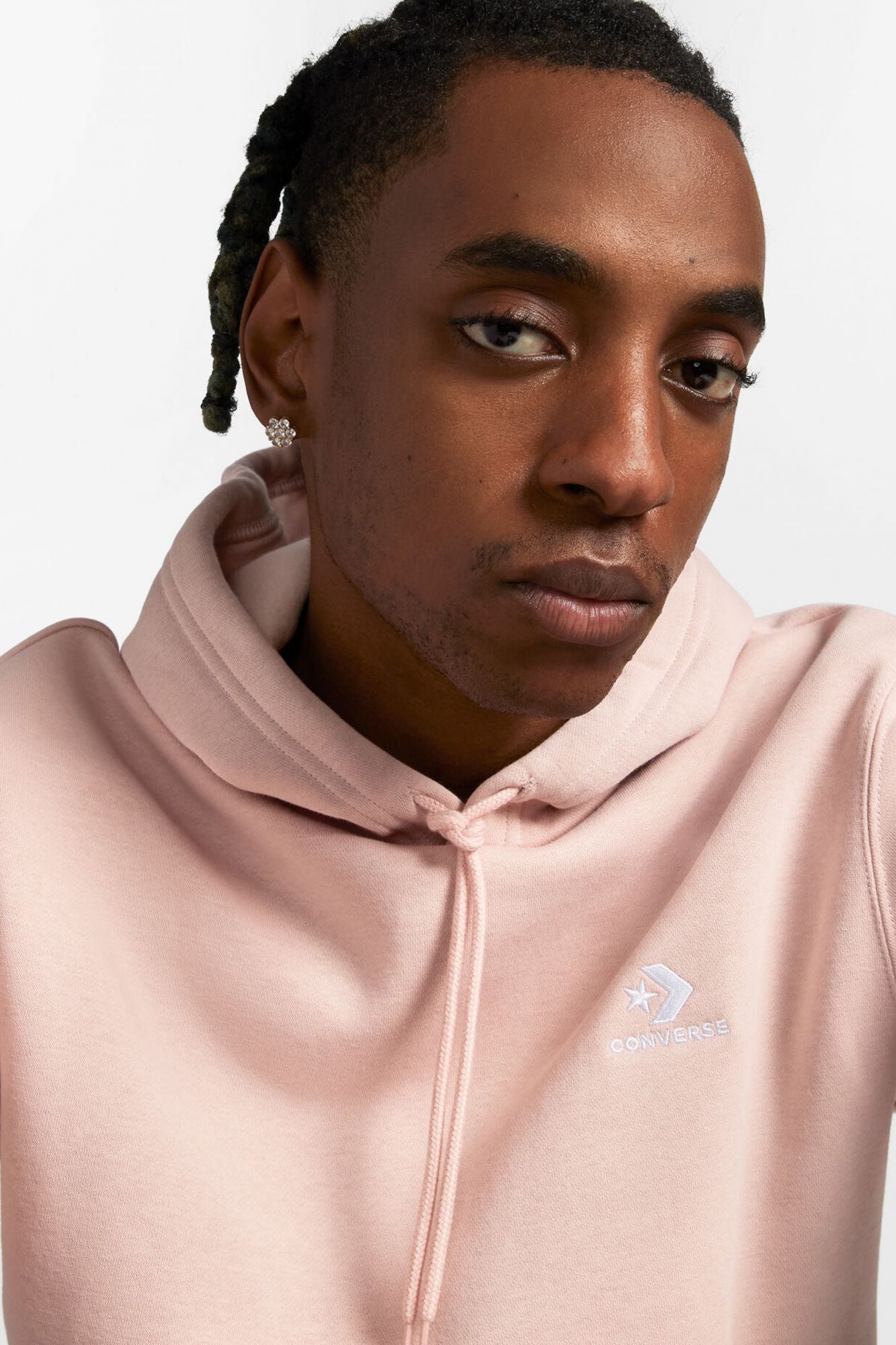 CONVERSE STAR CHEVRON HOODIE BB en color ROSA (3)