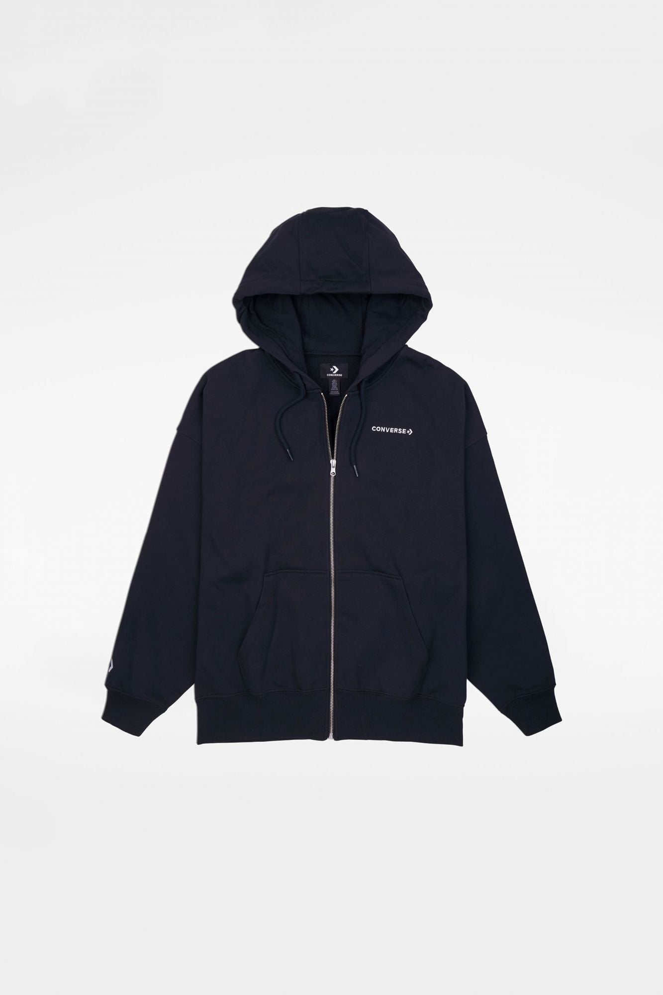CONVERSE OVERSIZED FULL-ZIP HOODIE en color NEGRO (2)