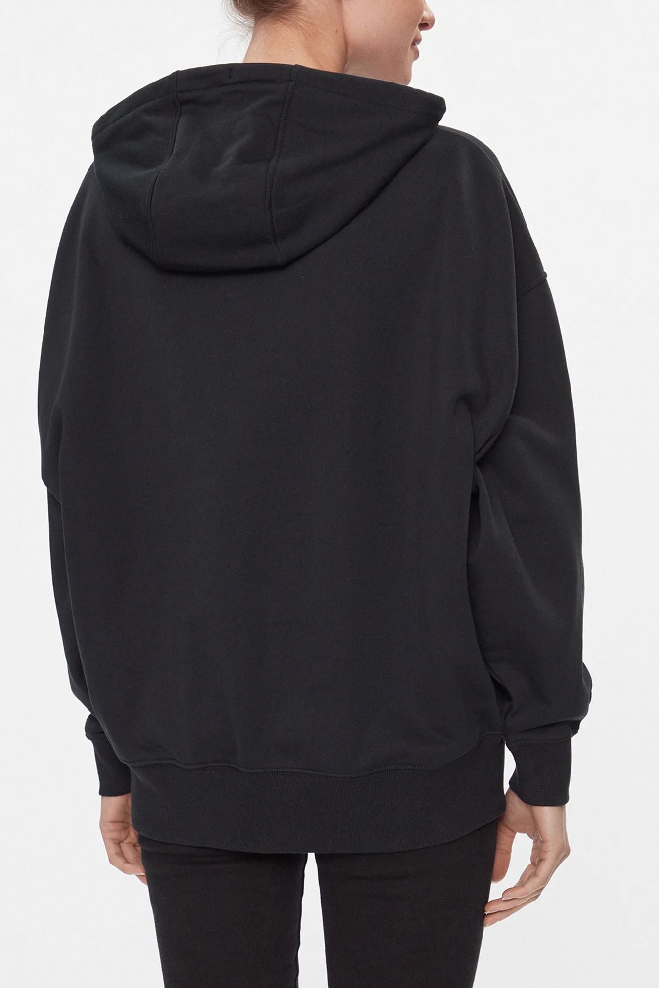 CONVERSE OVERSIZED FULL-ZIP HOODIE en color NEGRO (3)