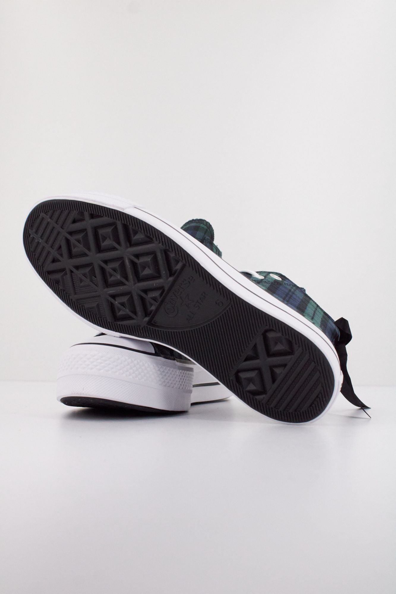 CONVERSE CHUCK TAYLOR ALL STAR LIFT PLATFORM PLAID en color VERDE (5)