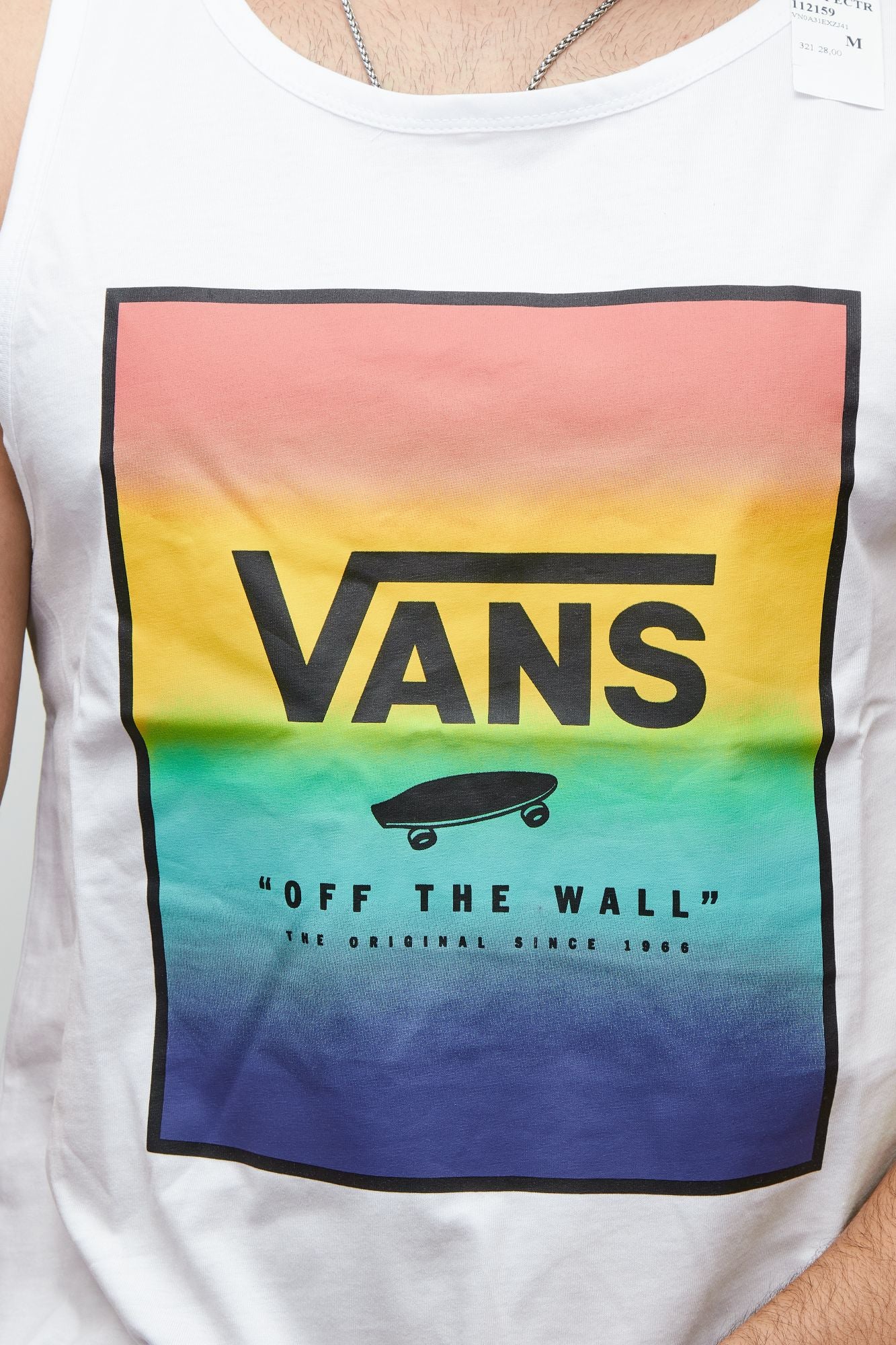 VANS PRINT BOX TANK  en color BLANCO (4)