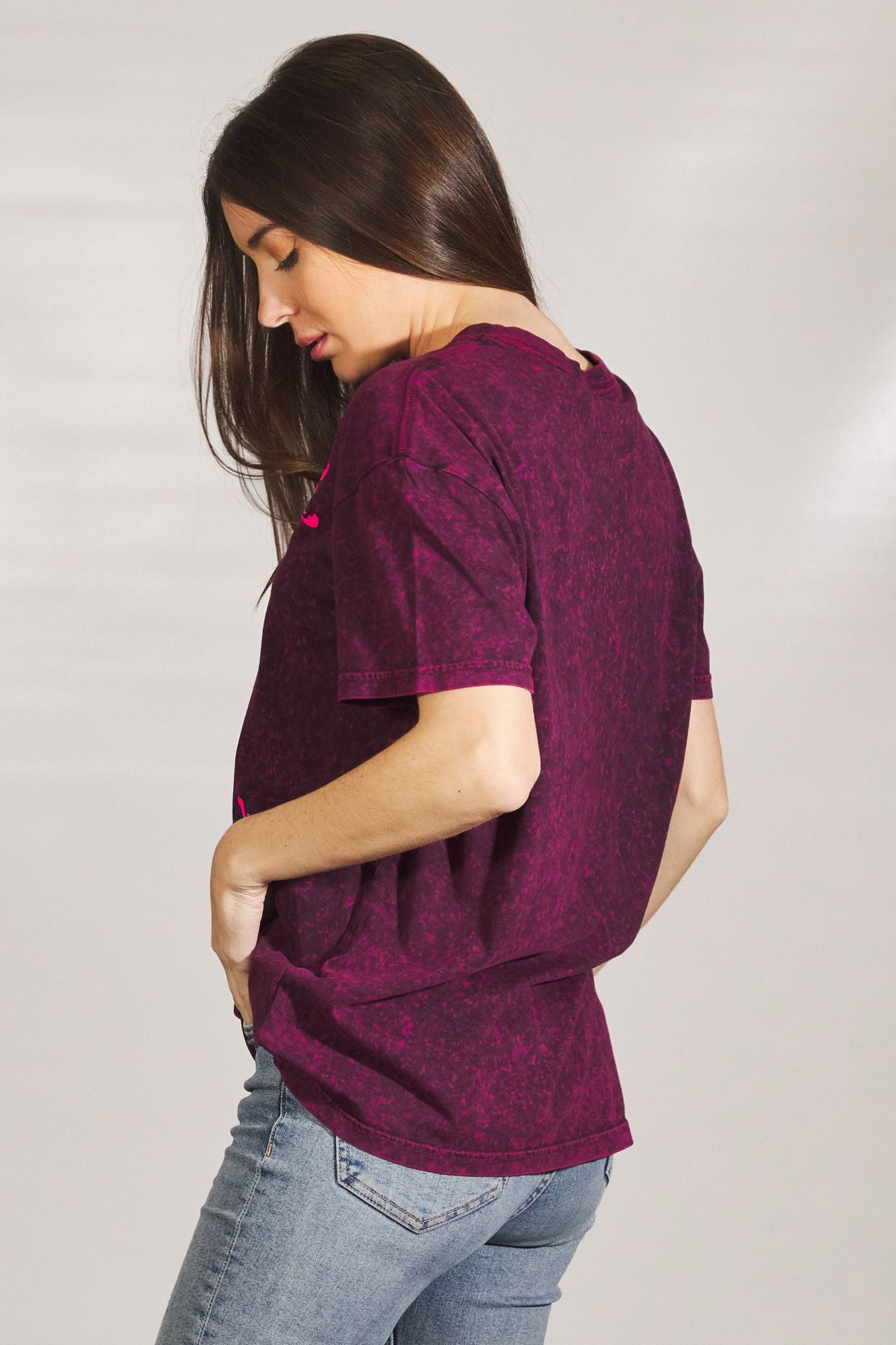 VANS  LOVE SHACKLE OVERSIZED en color VIOLETA (2)