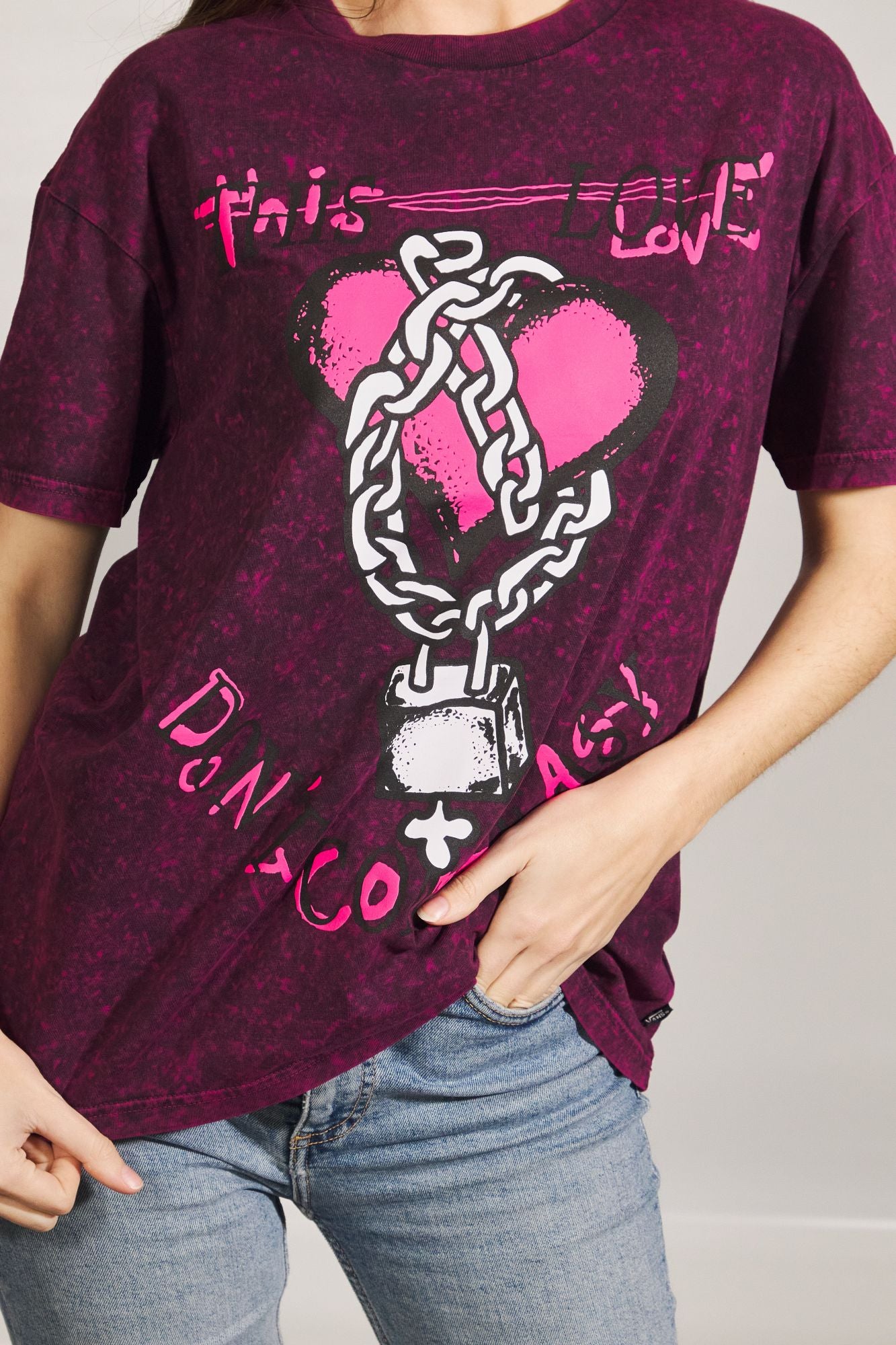 VANS  LOVE SHACKLE OVERSIZED en color VIOLETA (4)