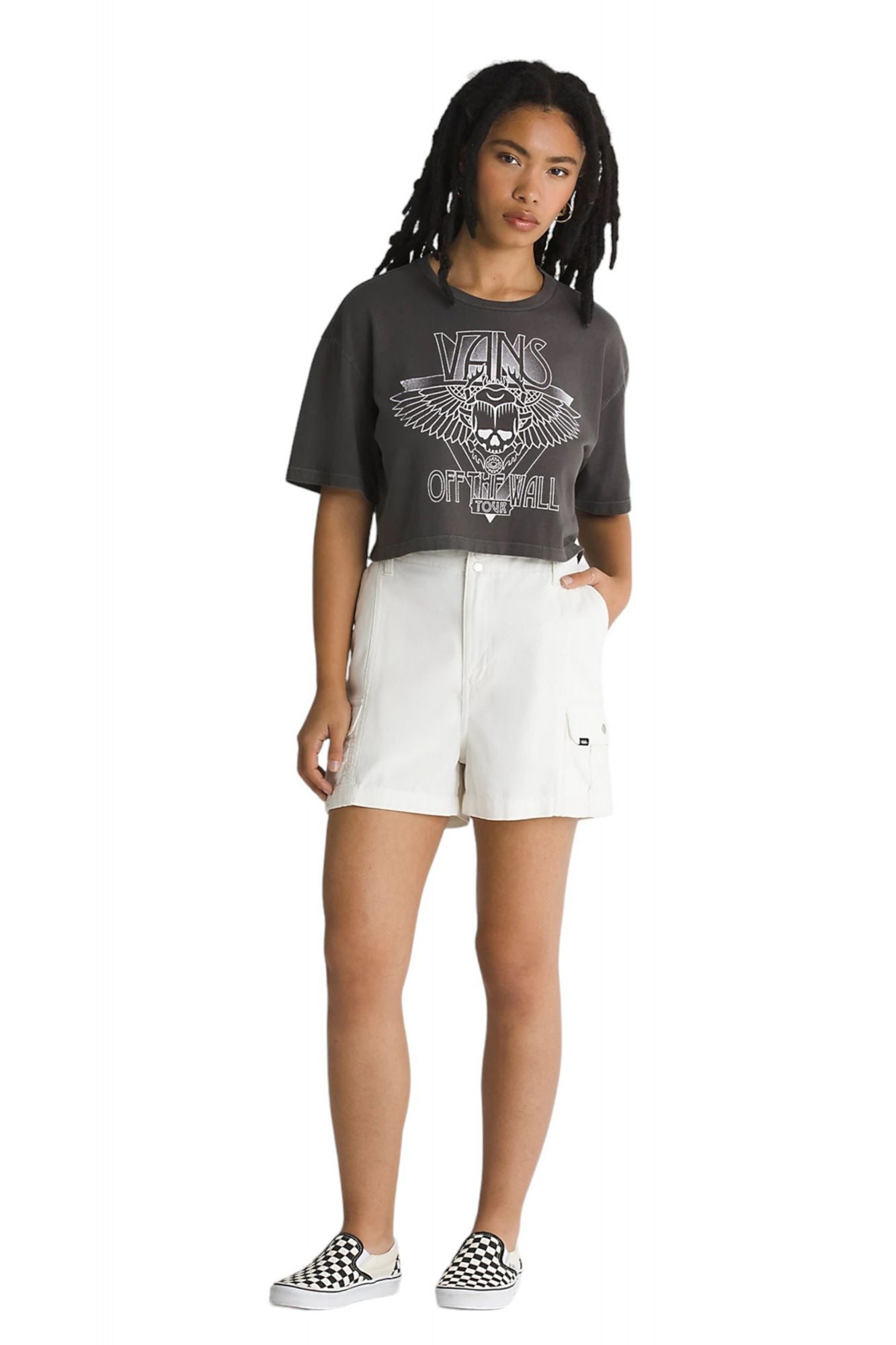 VANS SIDEWALK CARGO SHORT A en color BLANCO (4)