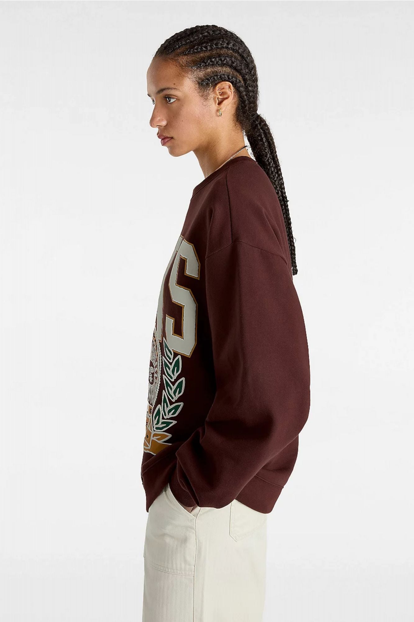VANS FIRST TEAM OS CREW en color BURDEOS (3)