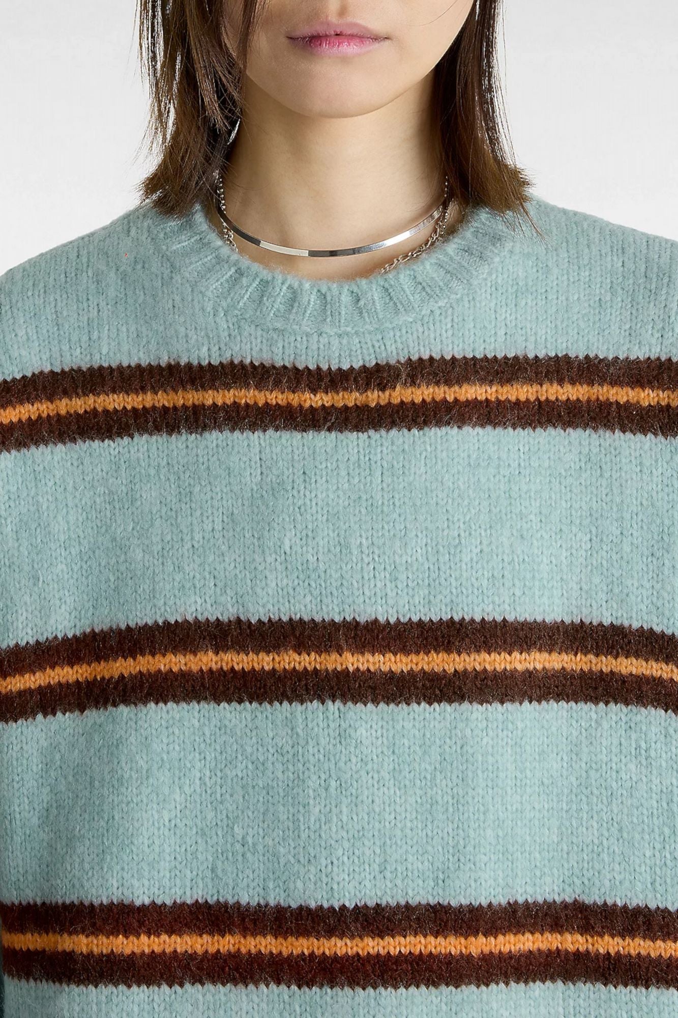 VANS SUZIE STRIPE CREW en color VERDE (4)