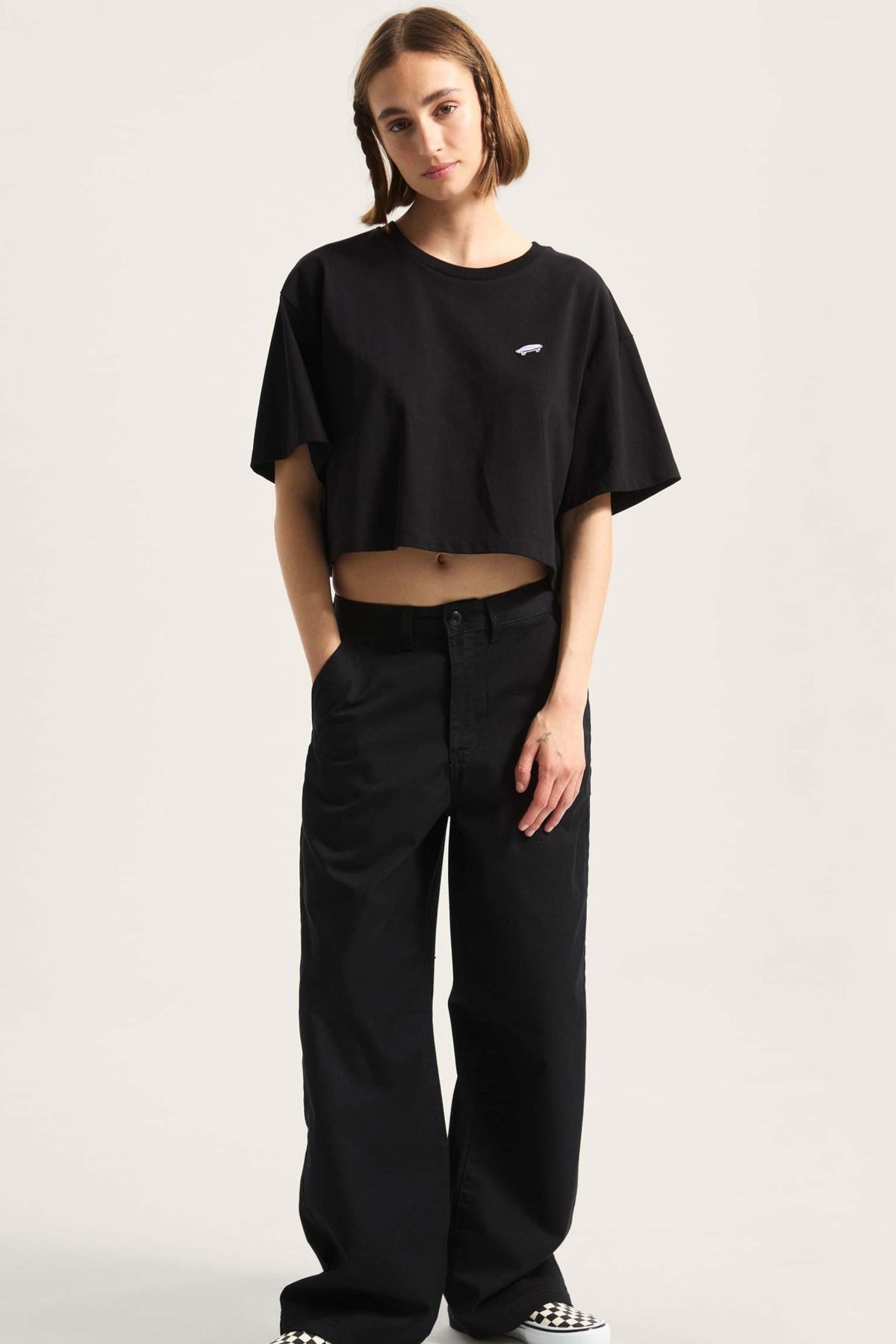 VANS OFF THE WALL T-SHIRT en color NEGRO (4)