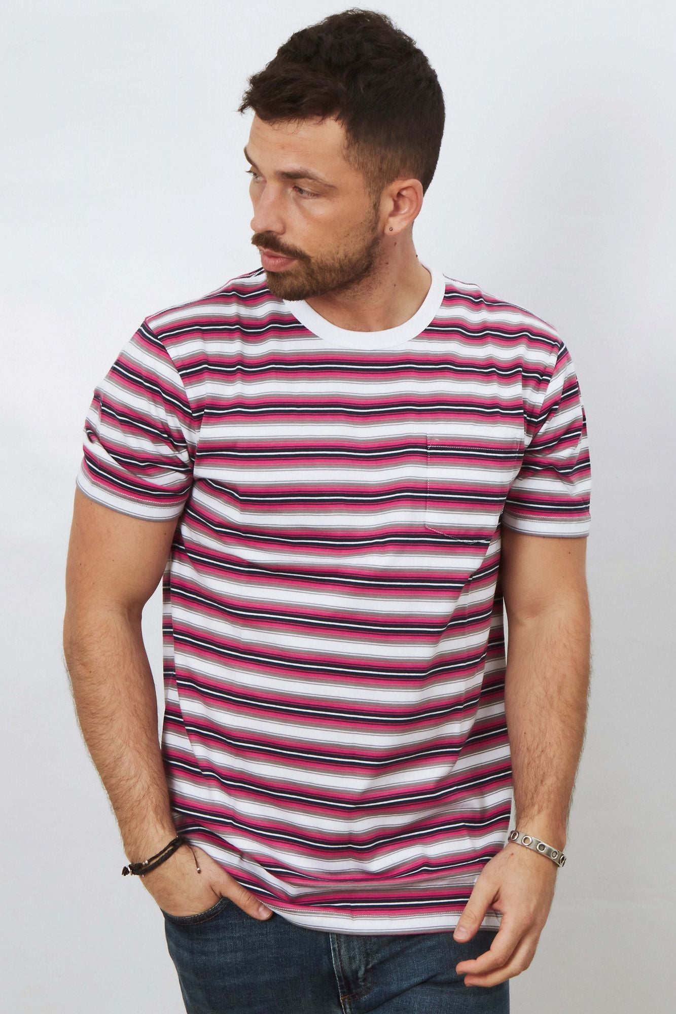 VANS KNOLLWOOD STRIPE en color ROSA (1)