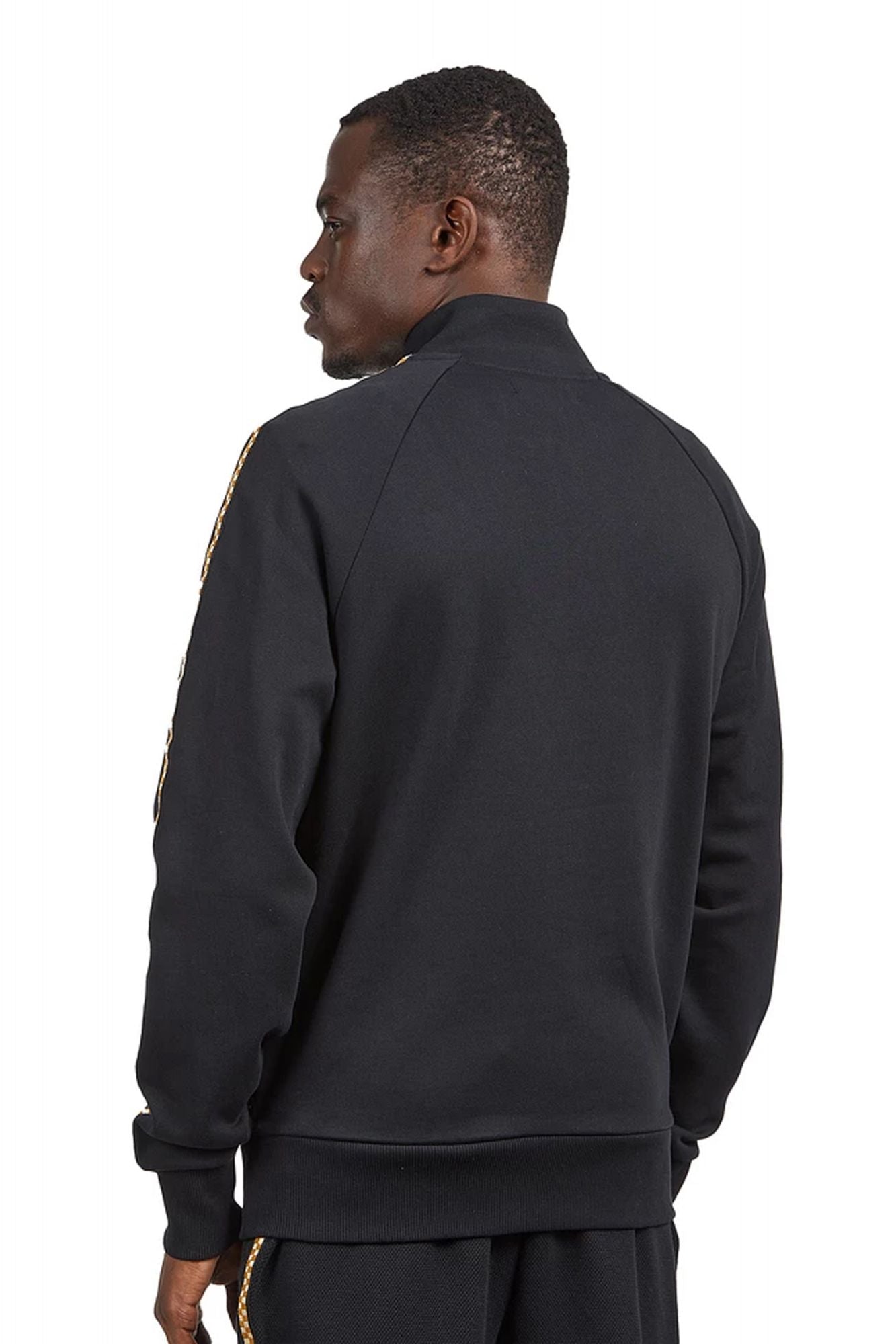 FRED PERRY CHEQUERBOARD TAPE HALF ZIP en color NEGRO (2)