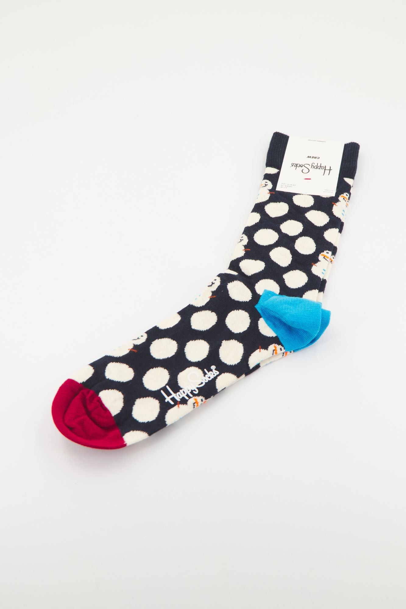 HAPPY SOCKS  BIG DOT SNOWMAN  en color AZUL (3)