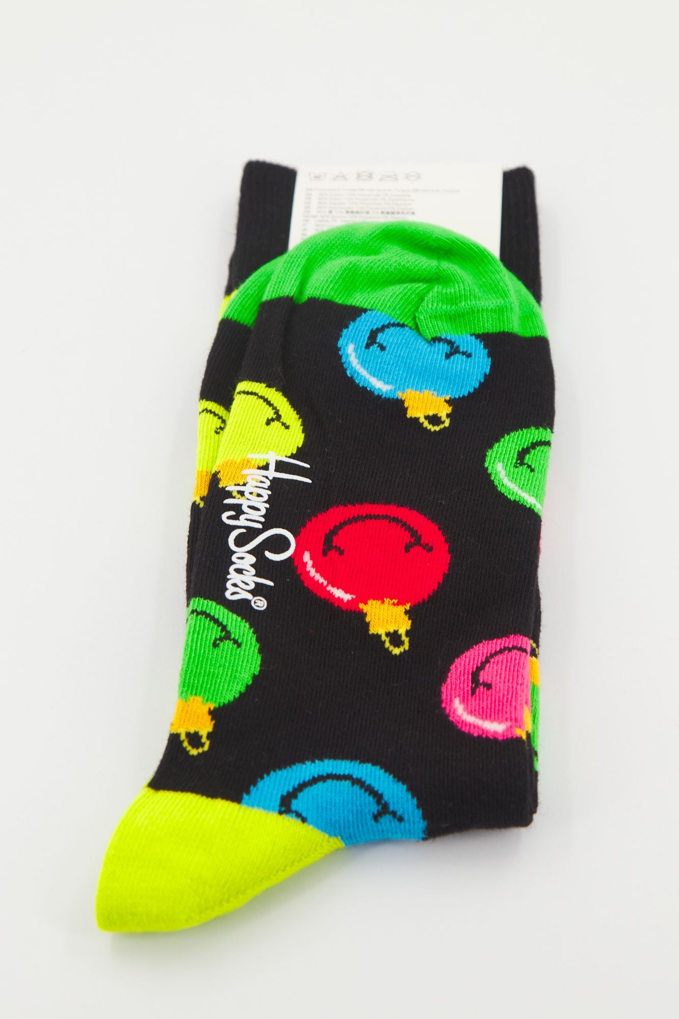 HAPPY SOCKS JINGLE SMAILEY  en color NEGRO (2)