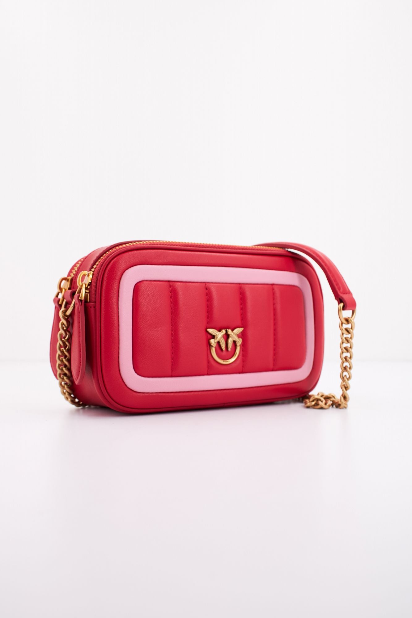 PINKO CAMERA CASE SHEEP NAPPA en color ROJO (2)