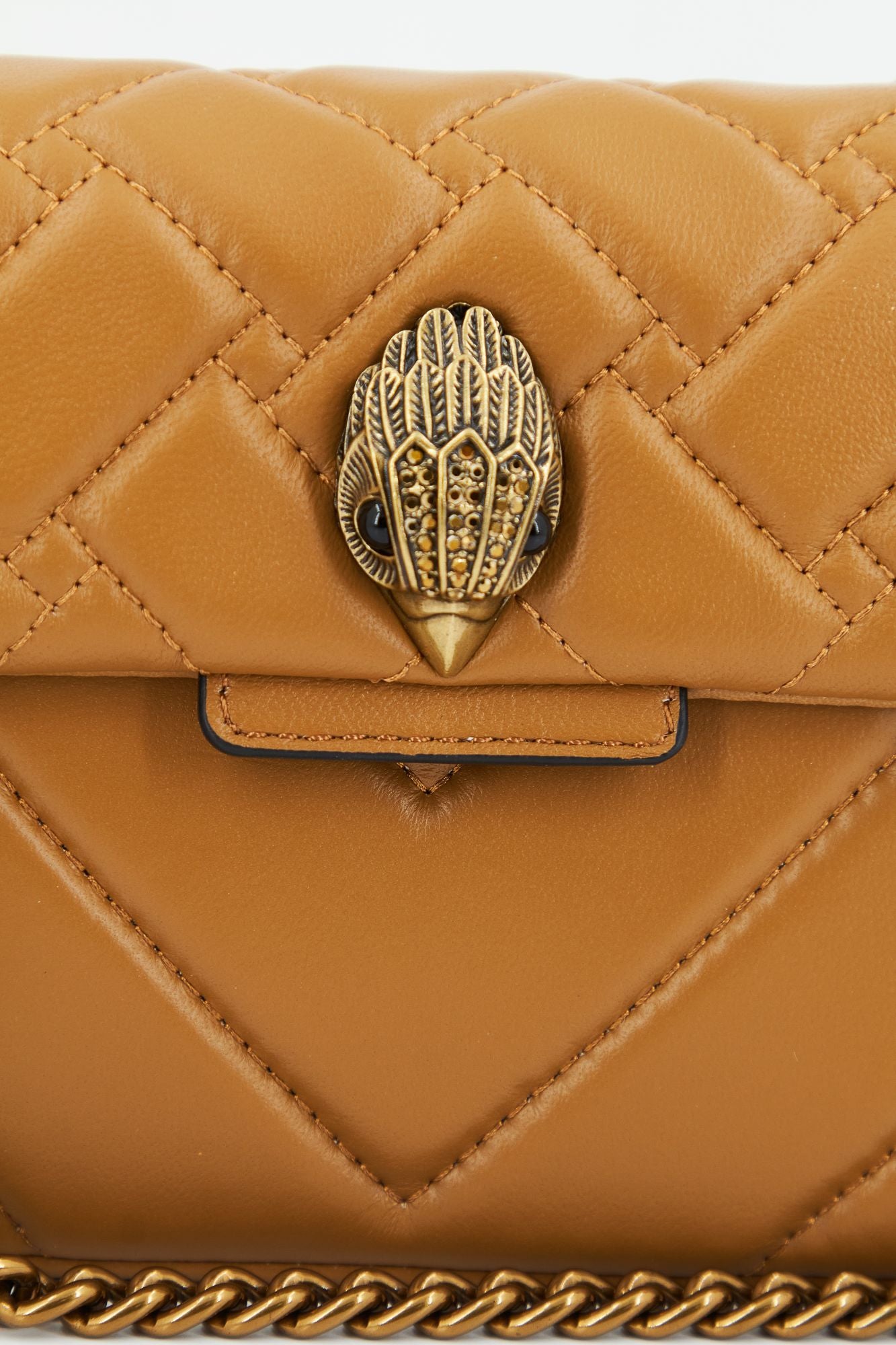 KURT GEIGER LONDON LEATHER MINI KENSING en color AMARILLO (4)