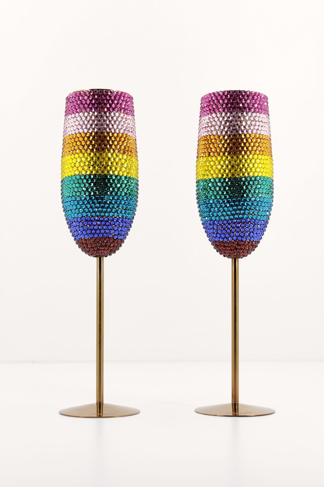 KURT GEIGER LONDON CRYSTAL CHAMPAGNE GLASSES en color MULTICOLOR (2)