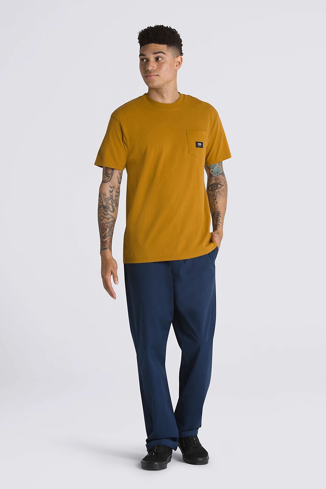 VANS WOVEN PATCH POCKET en color MARRON (4)