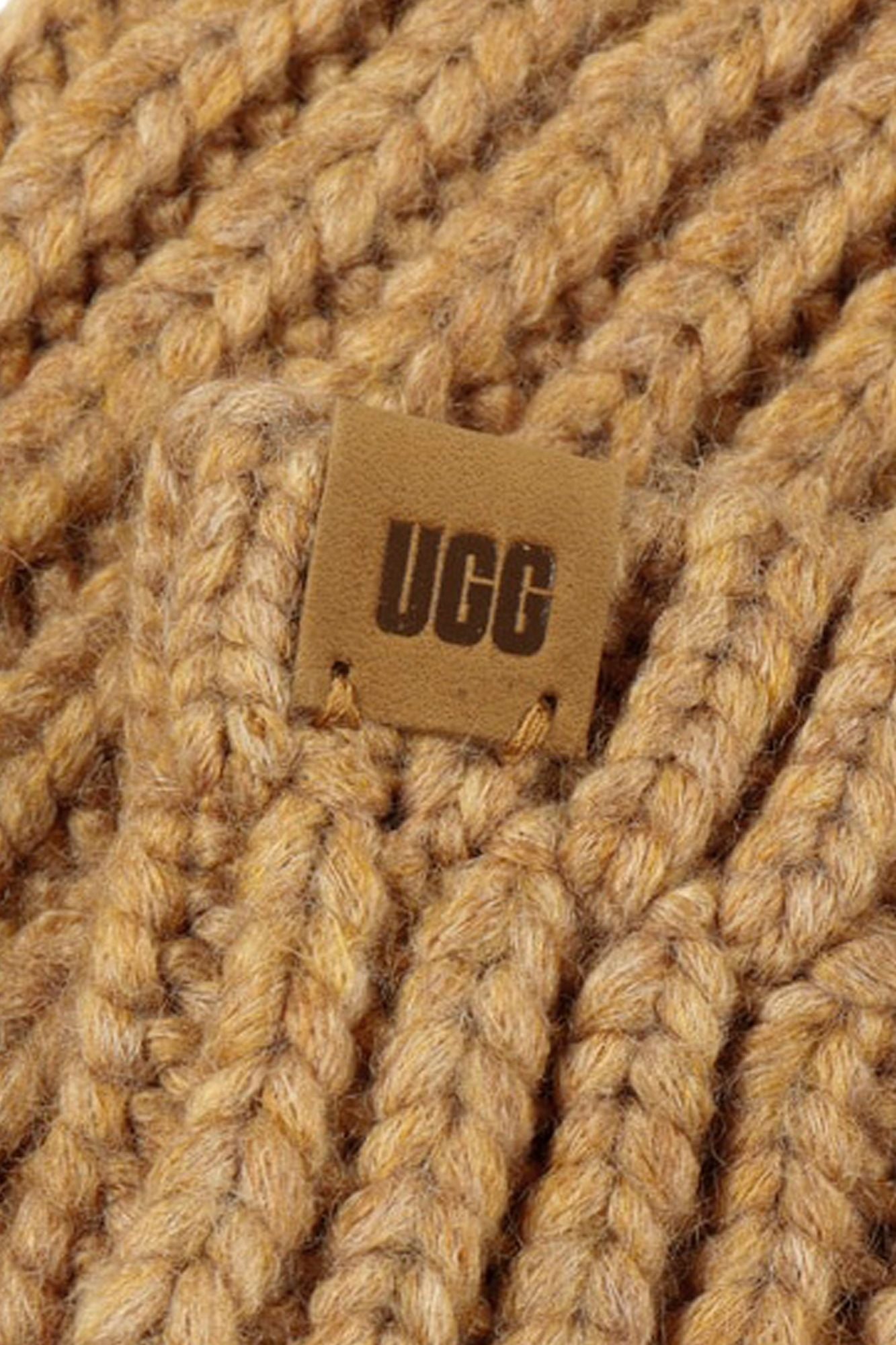 UGG  W RIBBED FINGERLESS MITTEN en color MARRON (3)
